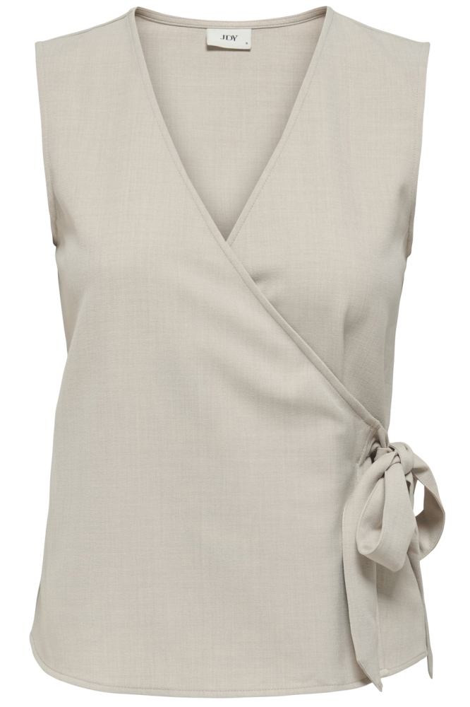JDYNINA S/L WRAP TOP WVN 15351559 CHATEAU GRAY